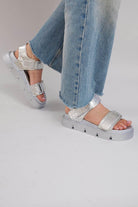 Haarlem Chunky Platform Sandals - Silver - Emilia Merz