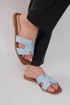 Mallorca H Flats - Denim - Emilia Merz