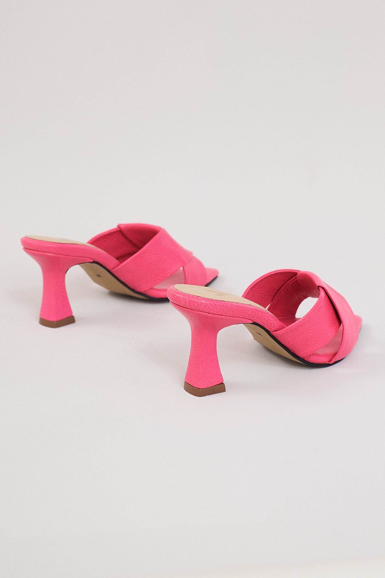 Monaco Open Toe Heels - Pink - Emilia Merz