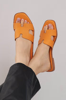 Mallorca H Flats - Orange - Emilia Merz