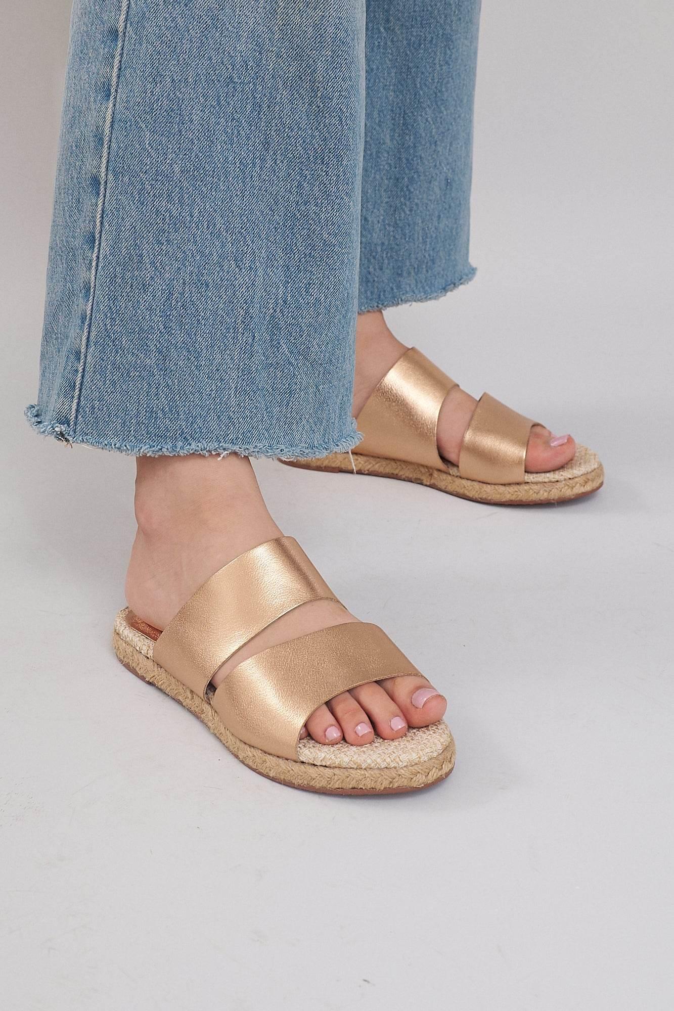 Bali Mules - Metallic Rosé - Emilia Merz