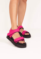 Berlin Chunky Platform Sandals - Pink - Emilia Merz