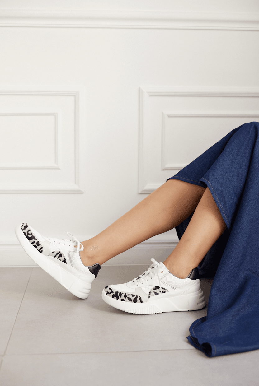 Breeze Panther Leather Sneakers - Emilia Merz