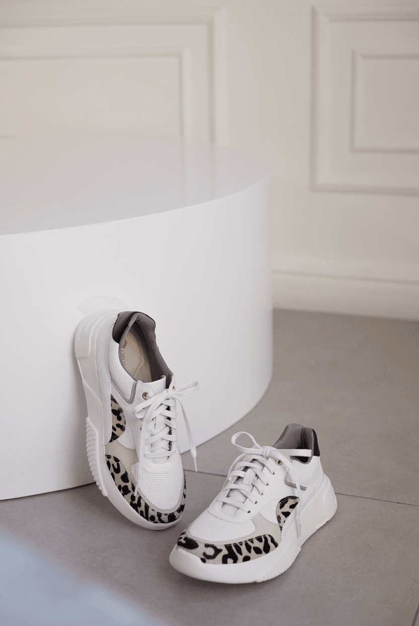 Breeze Panther Leather Sneakers - Emilia Merz