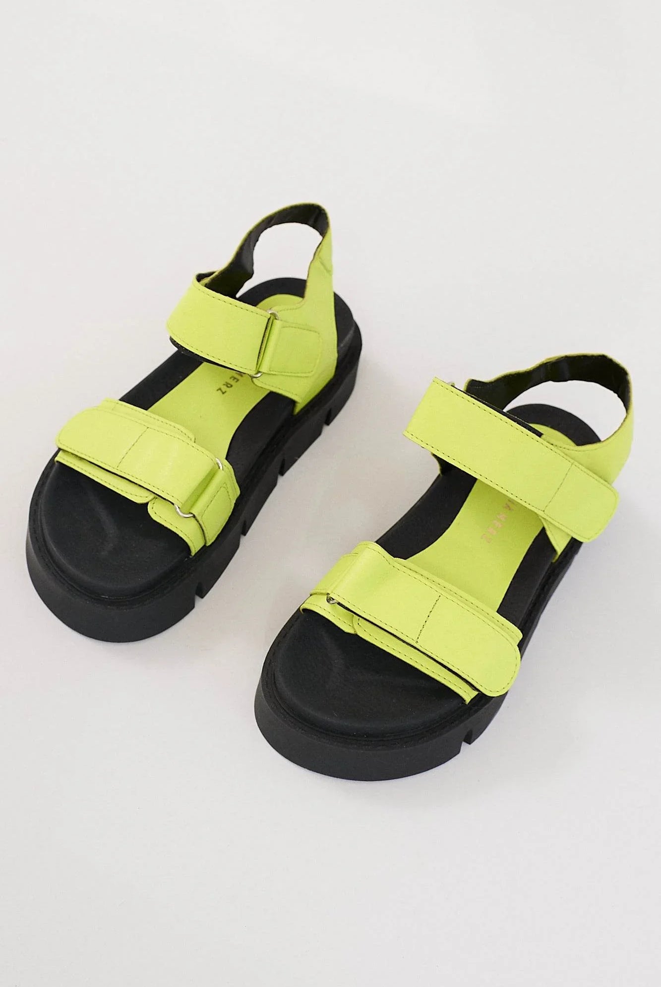 Berlin Chunky Platform Sandals - Green - Emilia Merz