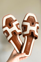 Mallorca H Flats - Cognac-Beige - Emilia Merz