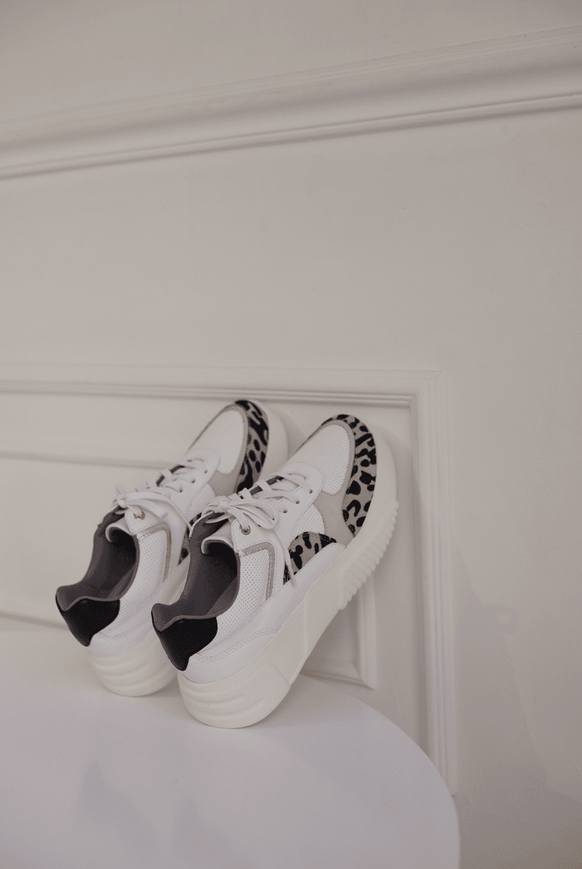 Breeze Panther Leather Sneakers - Emilia Merz