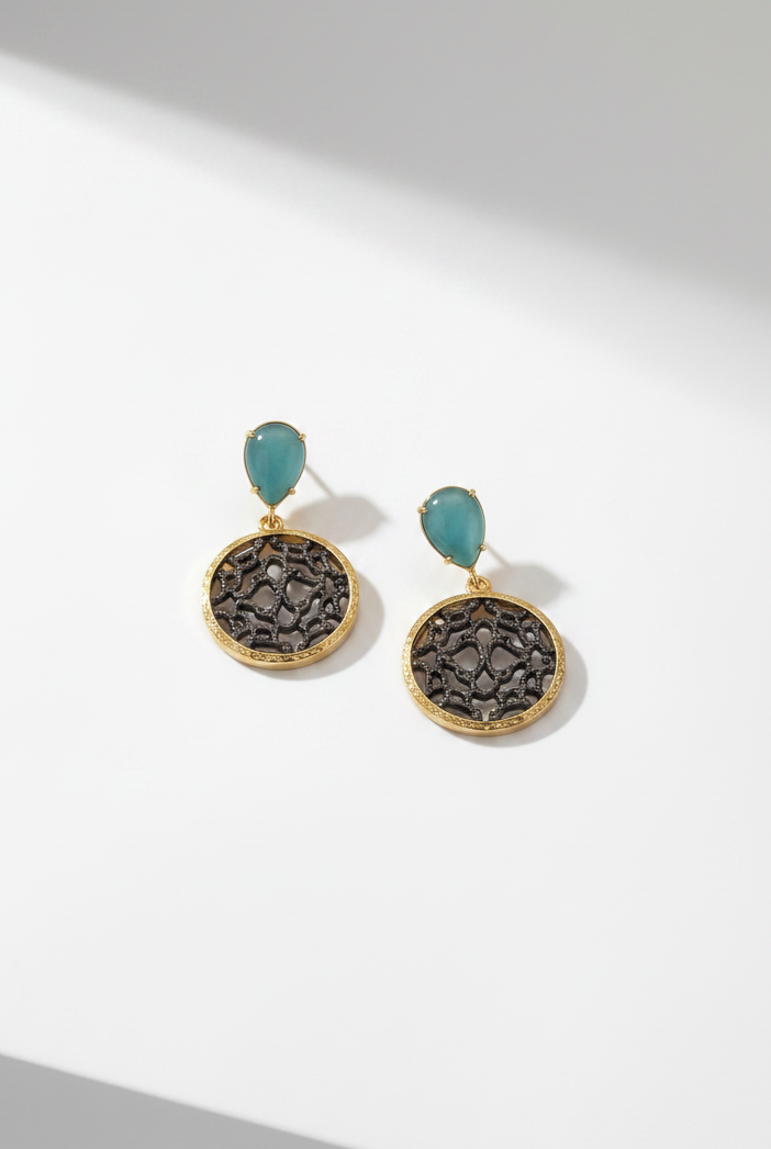 Lumina Drop Earrings blue from emilia merz