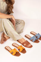 Mallorca H Flats - Orange - Emilia Merz