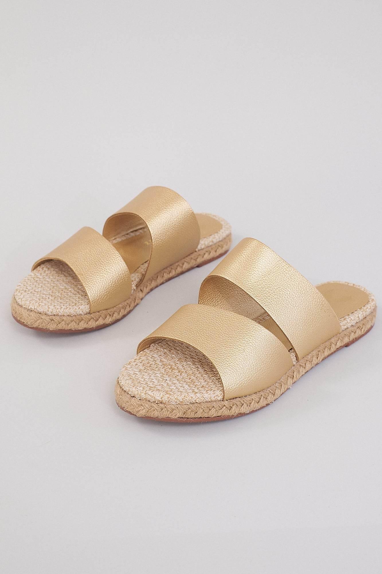 Bali Mules - Gold - Emilia Merz
