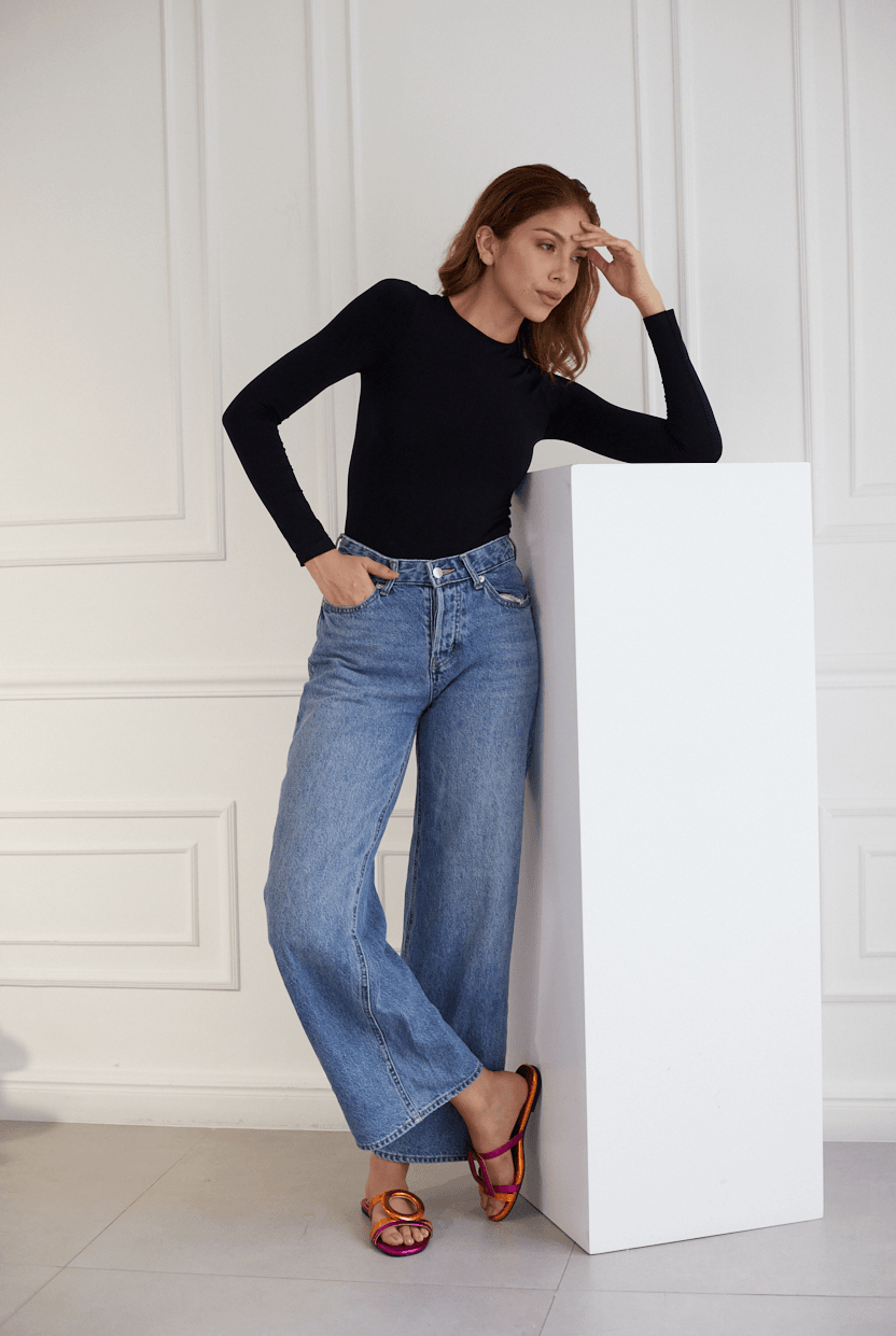 Retro Glam Slides - Fuchsia/Orange - Emilia Merz