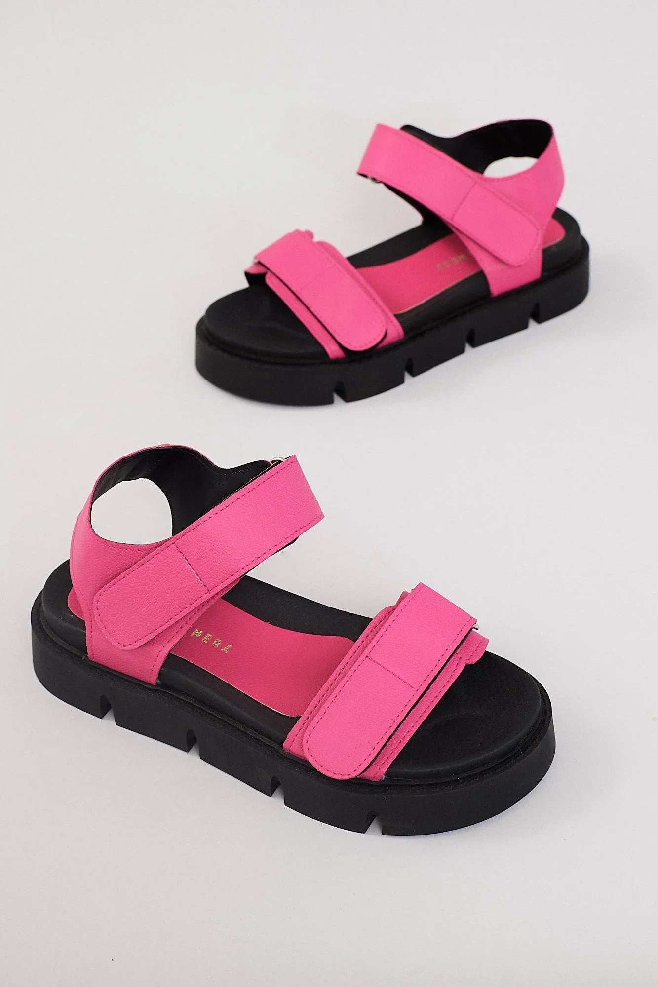 Berlin Chunky Platform Sandals - Pink - Emilia Merz