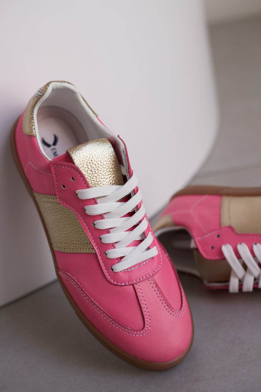Sky Runner pink leather GAT sneaker, women’s German Army Trainer