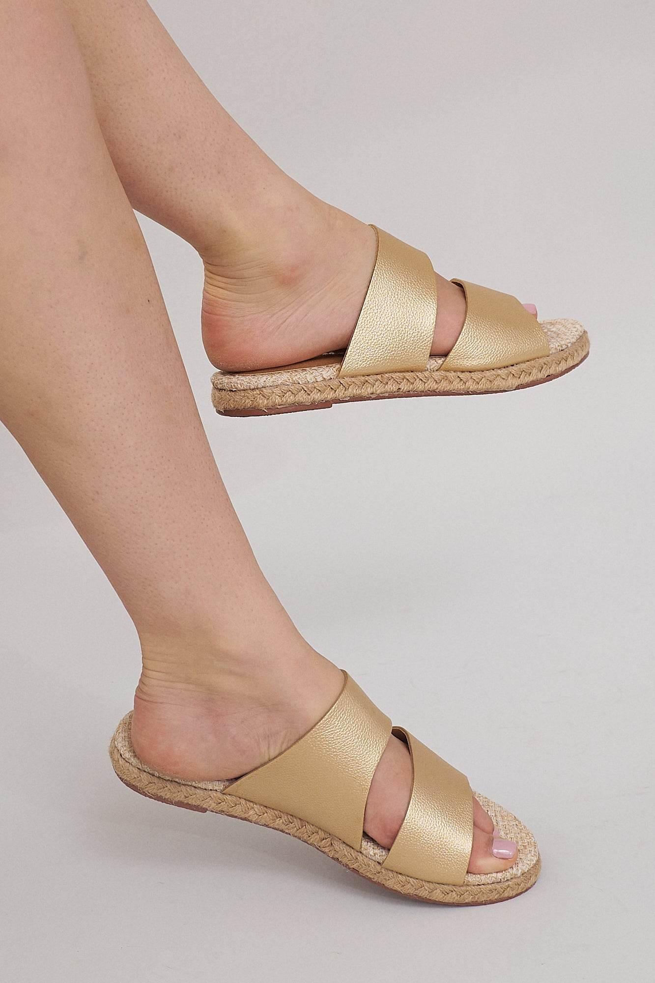 Bali Mules - Gold - Emilia Merz