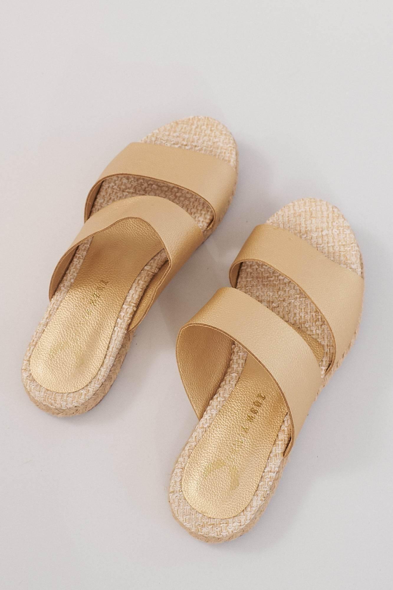 Bali Mules - Gold - Emilia Merz