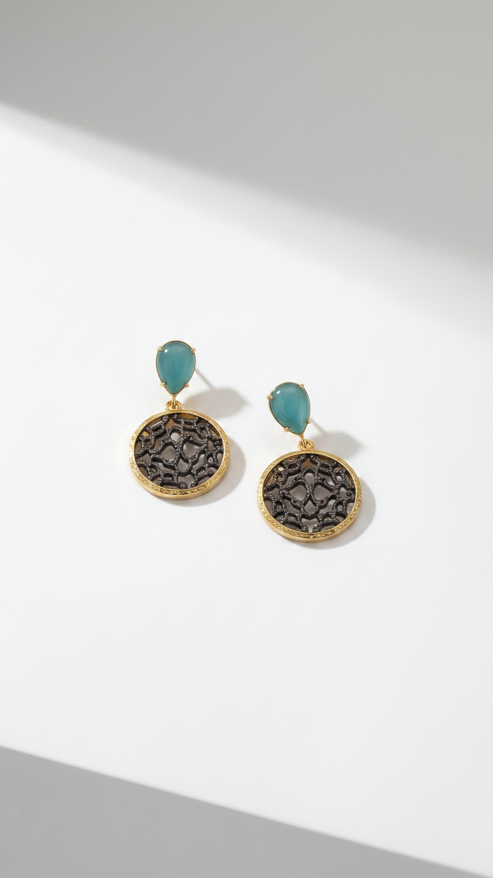Lumina Drop Earrings blue from emilia merz