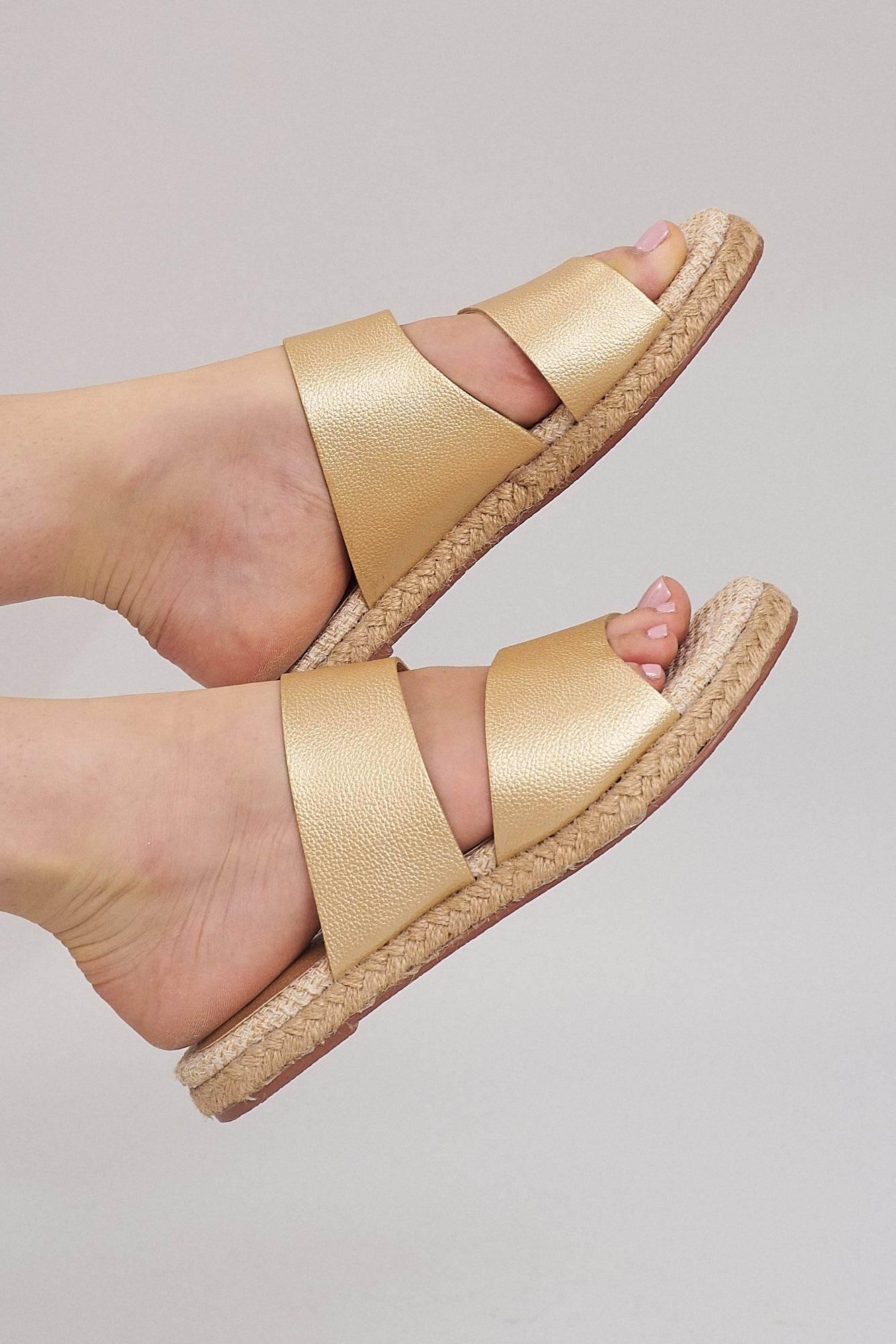 Bali Mules - Gold - Emilia Merz