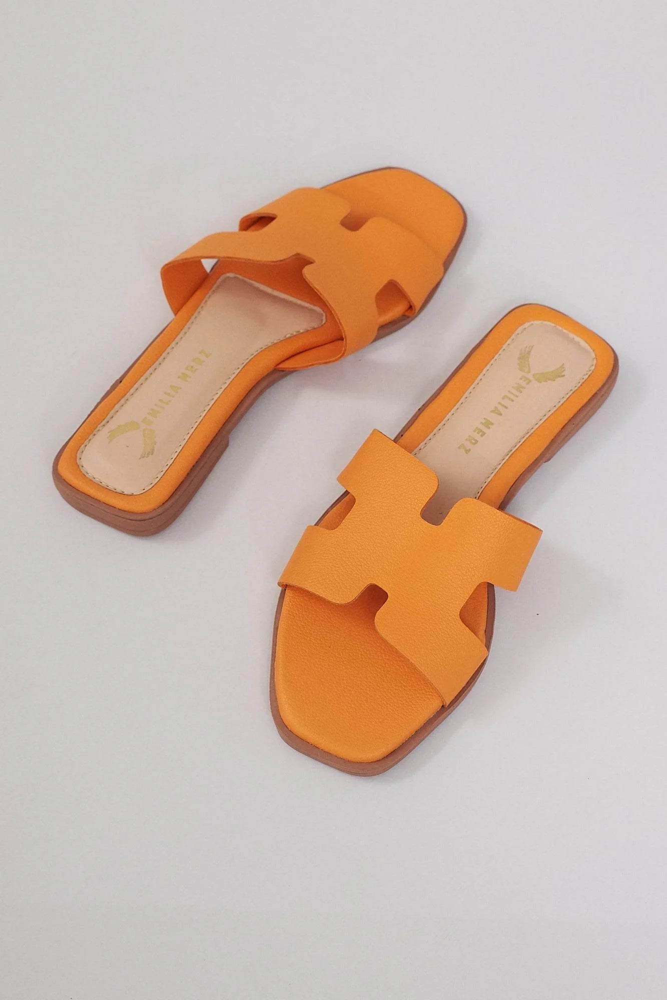 Mallorca H Flats - Orange - Emilia Merz