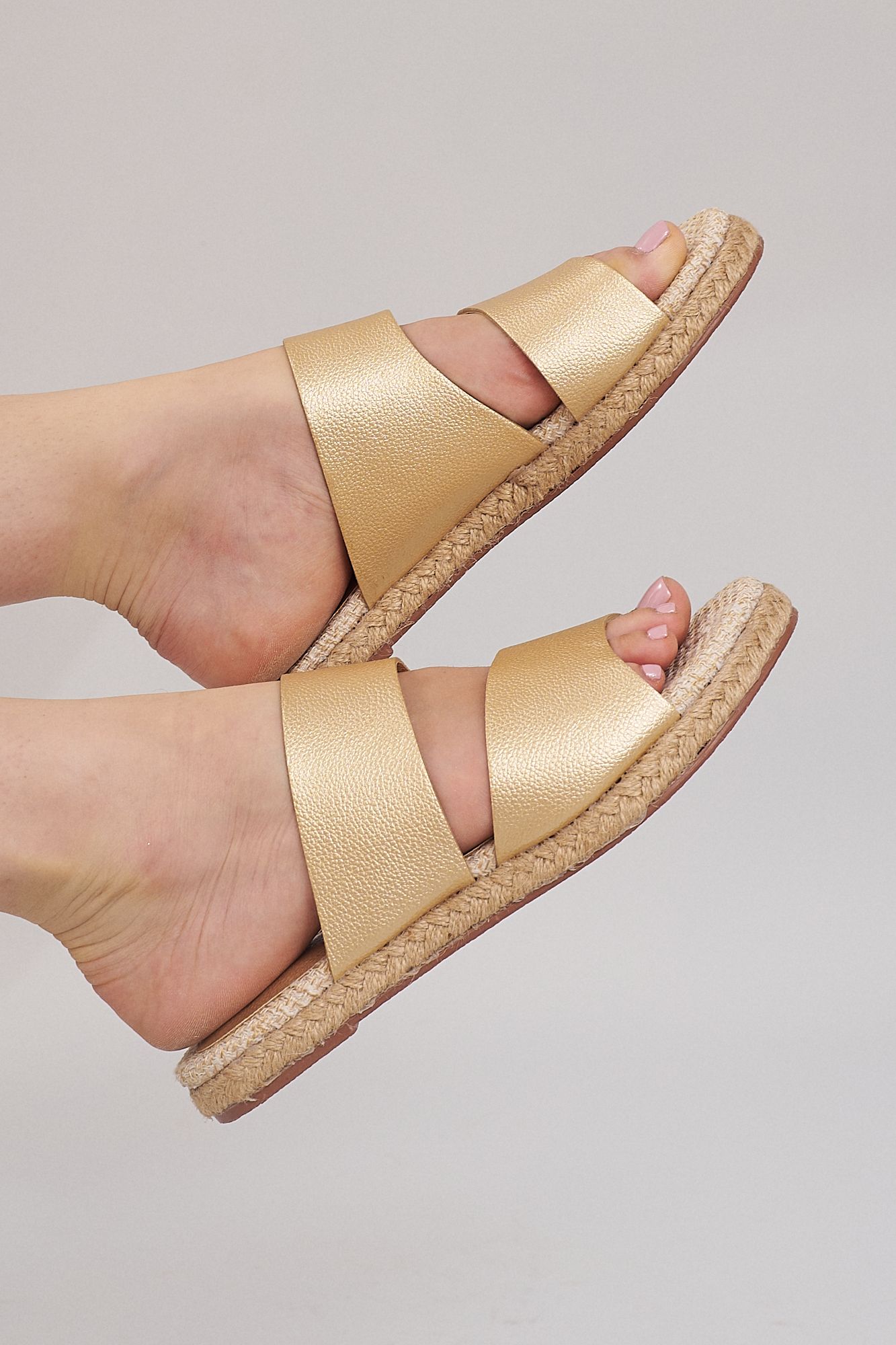 gold sandals from emilia merz